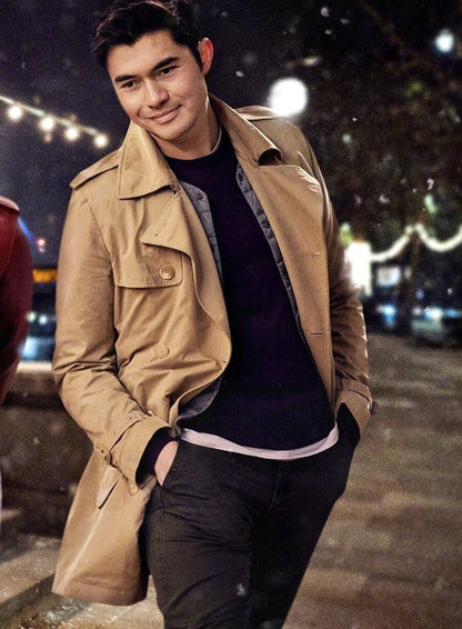 Last Christmas Henry Golding Beige Coat