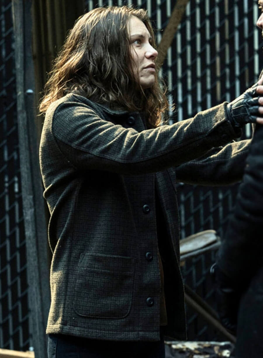  Lauren Cohan The Walking Dead: Dead City S03 Houndstooth Jacket