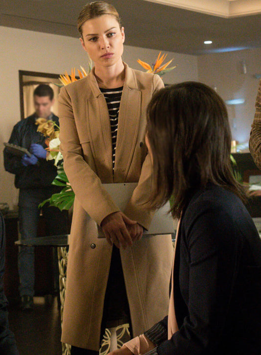 Lauren German Lucifer S1 Beige Wool Coat