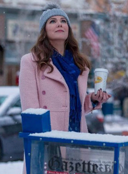Lauren Graham Gilmore Girls Pink Coat