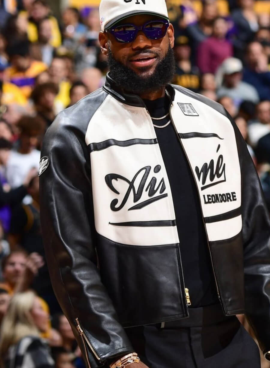 LeBron James Aimé Leon Dore Leather Jacket