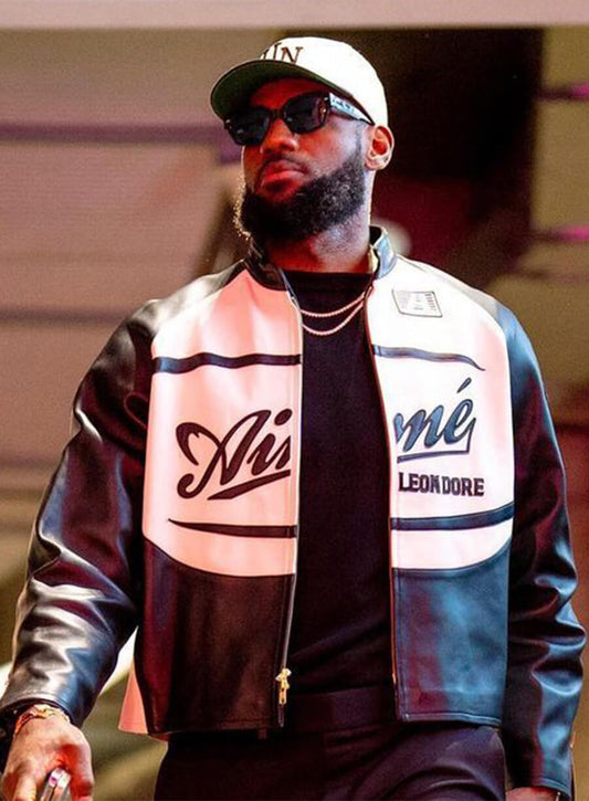 LeBron James Aimé Leon Dore Leather Jacket