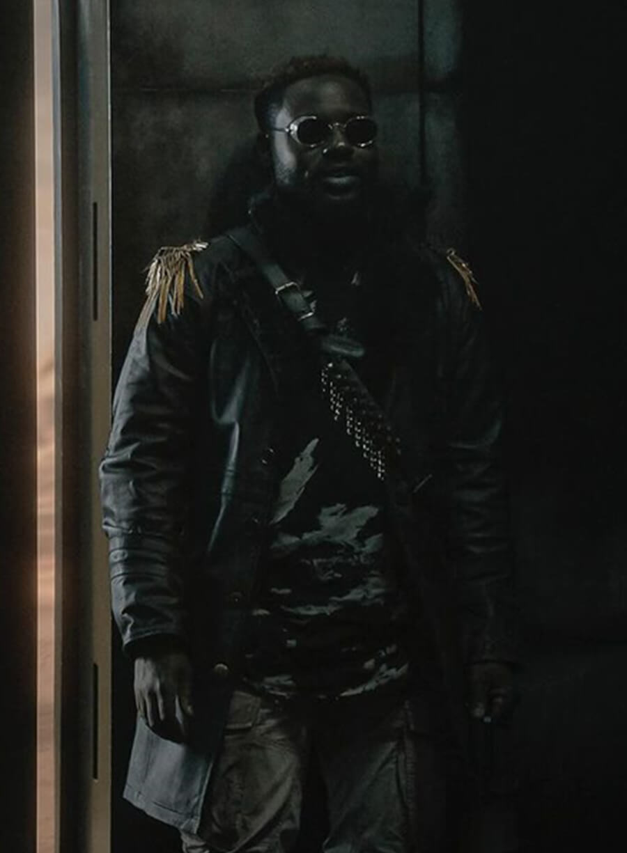 Leighton Vance Dark Matter Black Leather jacket