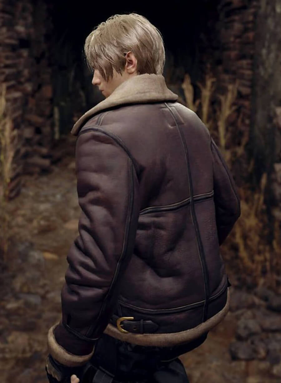 Leon Kennedy Resident Evil 4 Leather Jacket