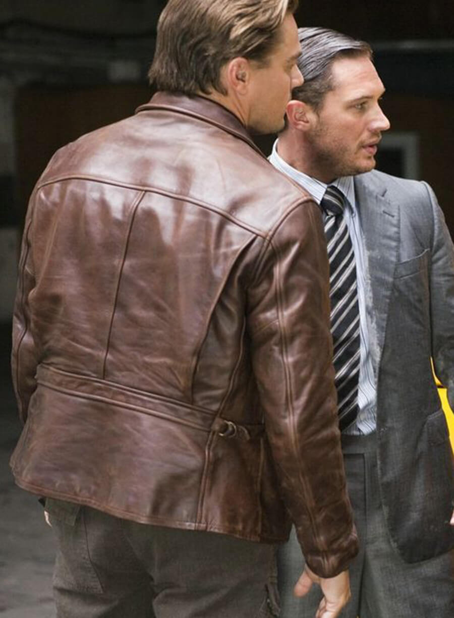 Leonardo DiCaprio Inception Brown Leather Jacket