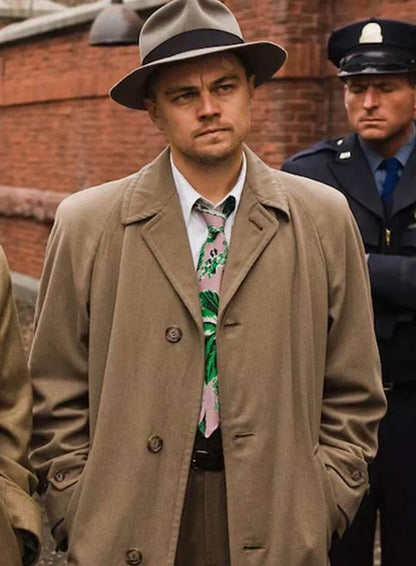 Leonardo Dicaprio Shutter Island Brown Trench Coat 