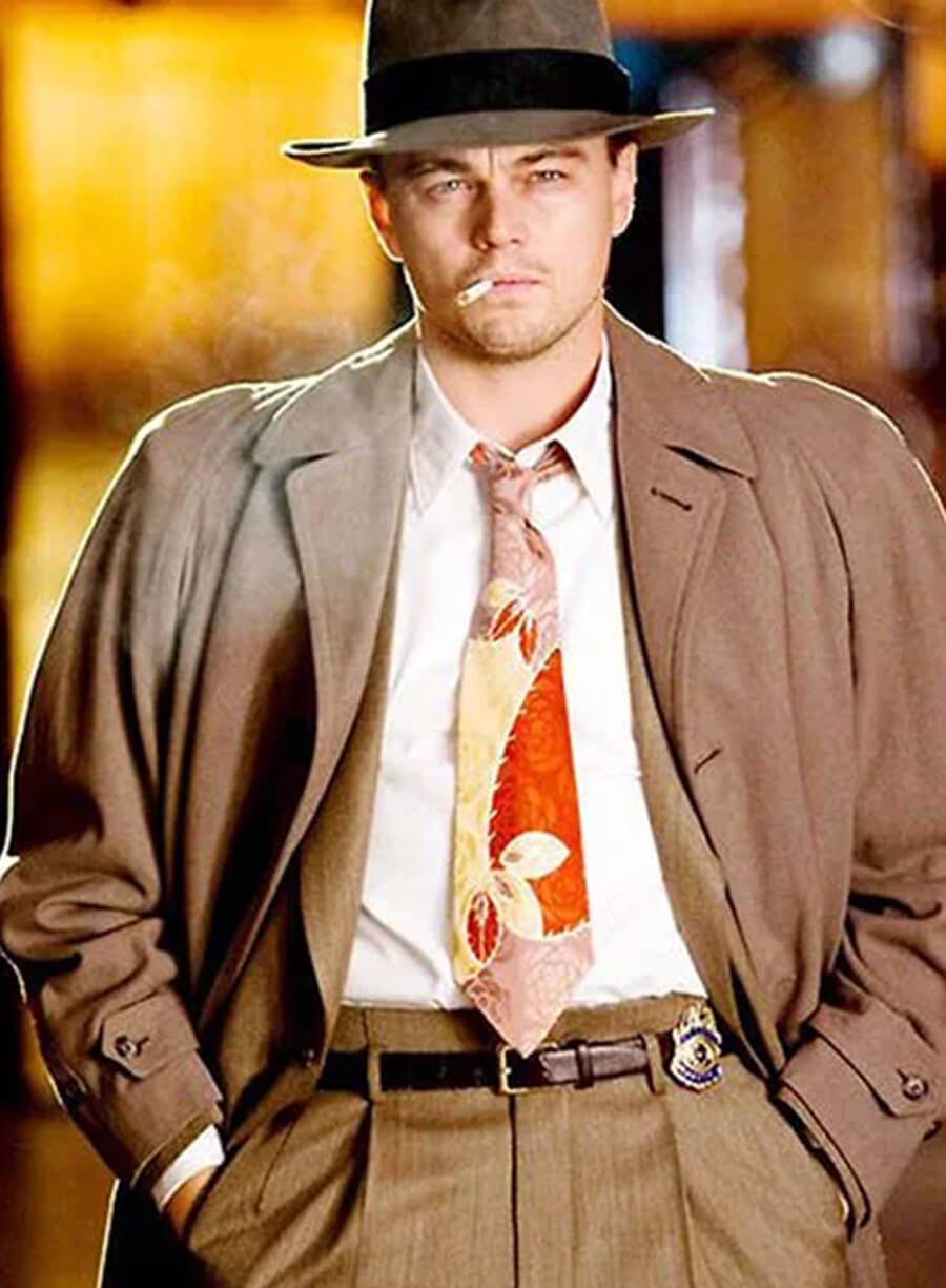 Leonardo Dicaprio Shutter Island Brown Trench Coat 