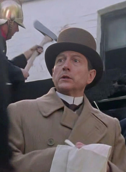 Lestrade The Adventures of Sherlock Holmes Brown Coat