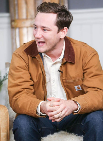 Lewis Pullman Brown Cotton Jacket 