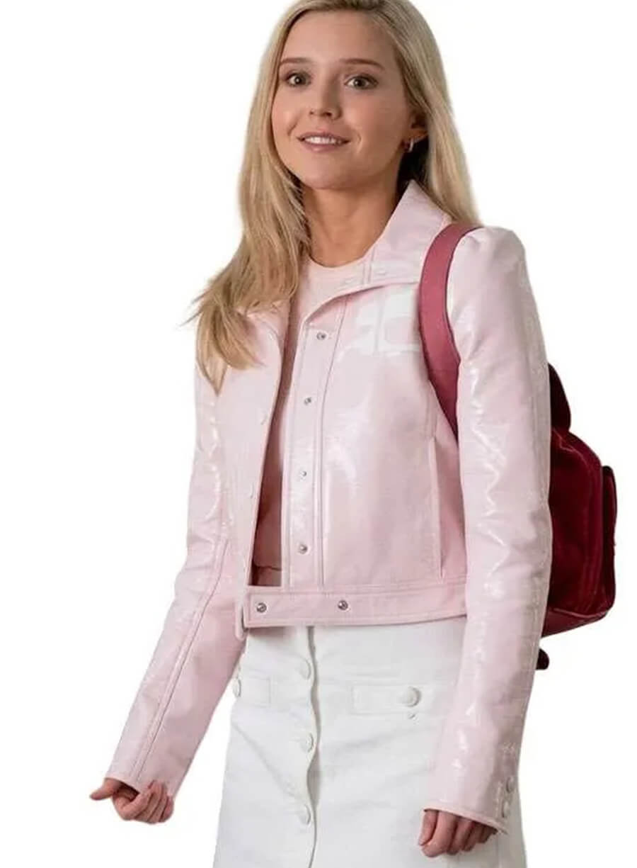 Lexi Minetree Elle 2026 Cropped Leather Jacket