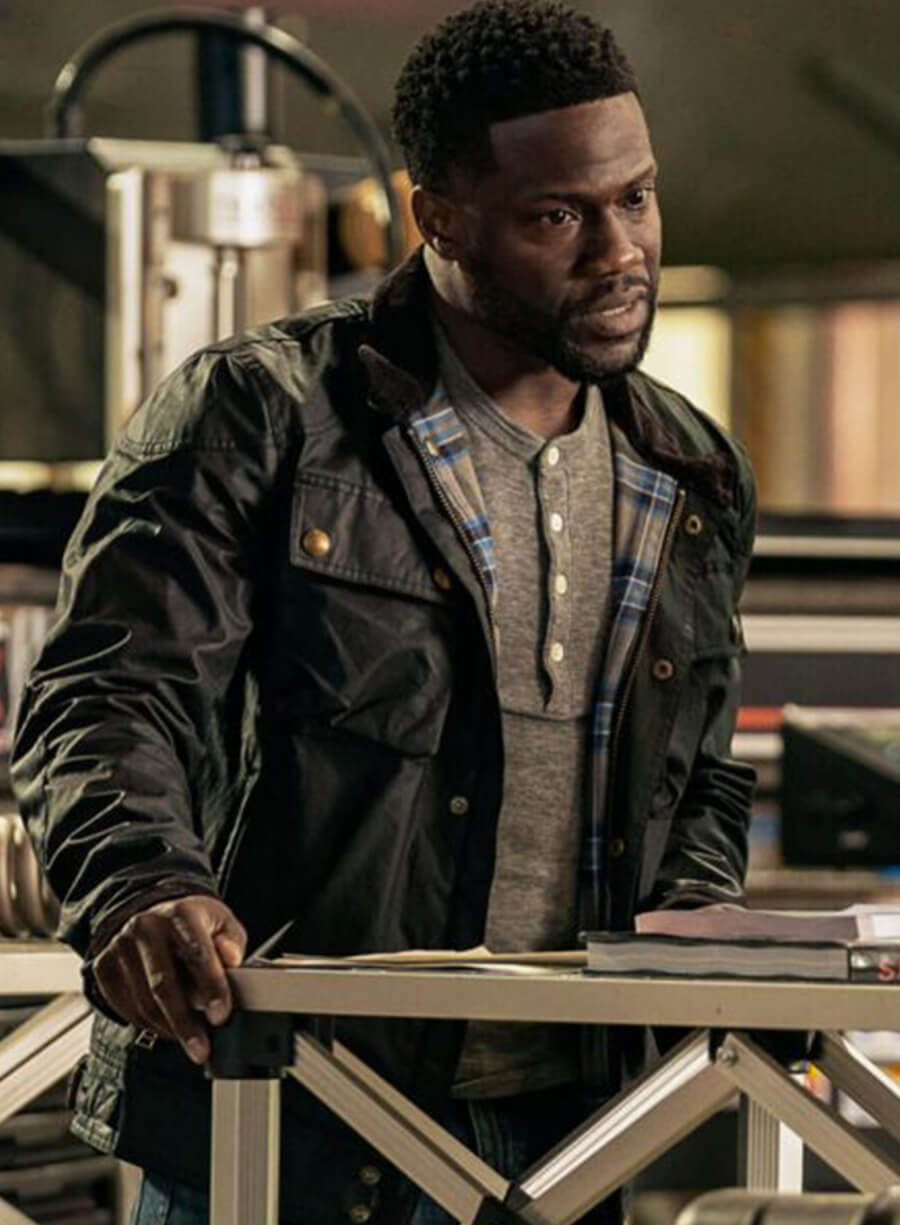 Kevin Hart Black Leather Jacket