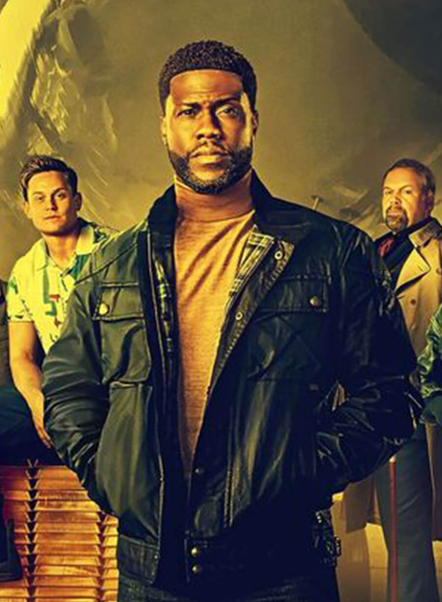 Kevin Hart Black Leather Jacket