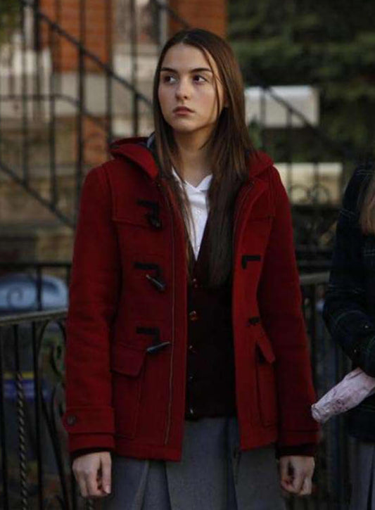 Lili Reinhart Law and Order SVU S13 Red Wool Coat 
