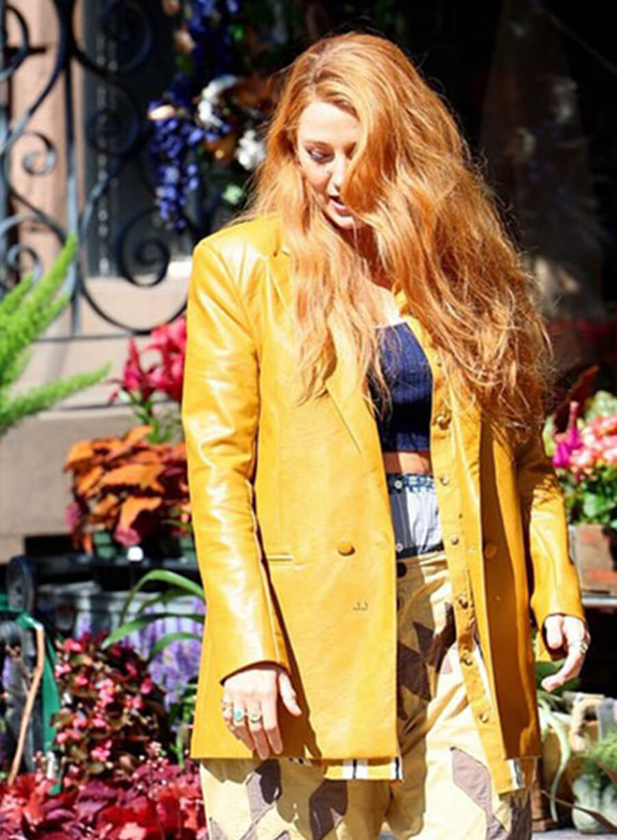 Lily Bloom It Ends With Us Leather Trench Coat