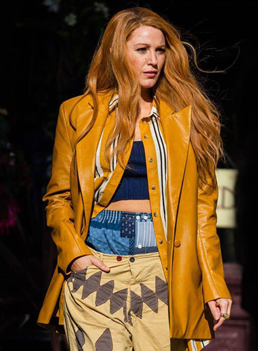 Lily Bloom It Ends With Us Leather Trench Coat