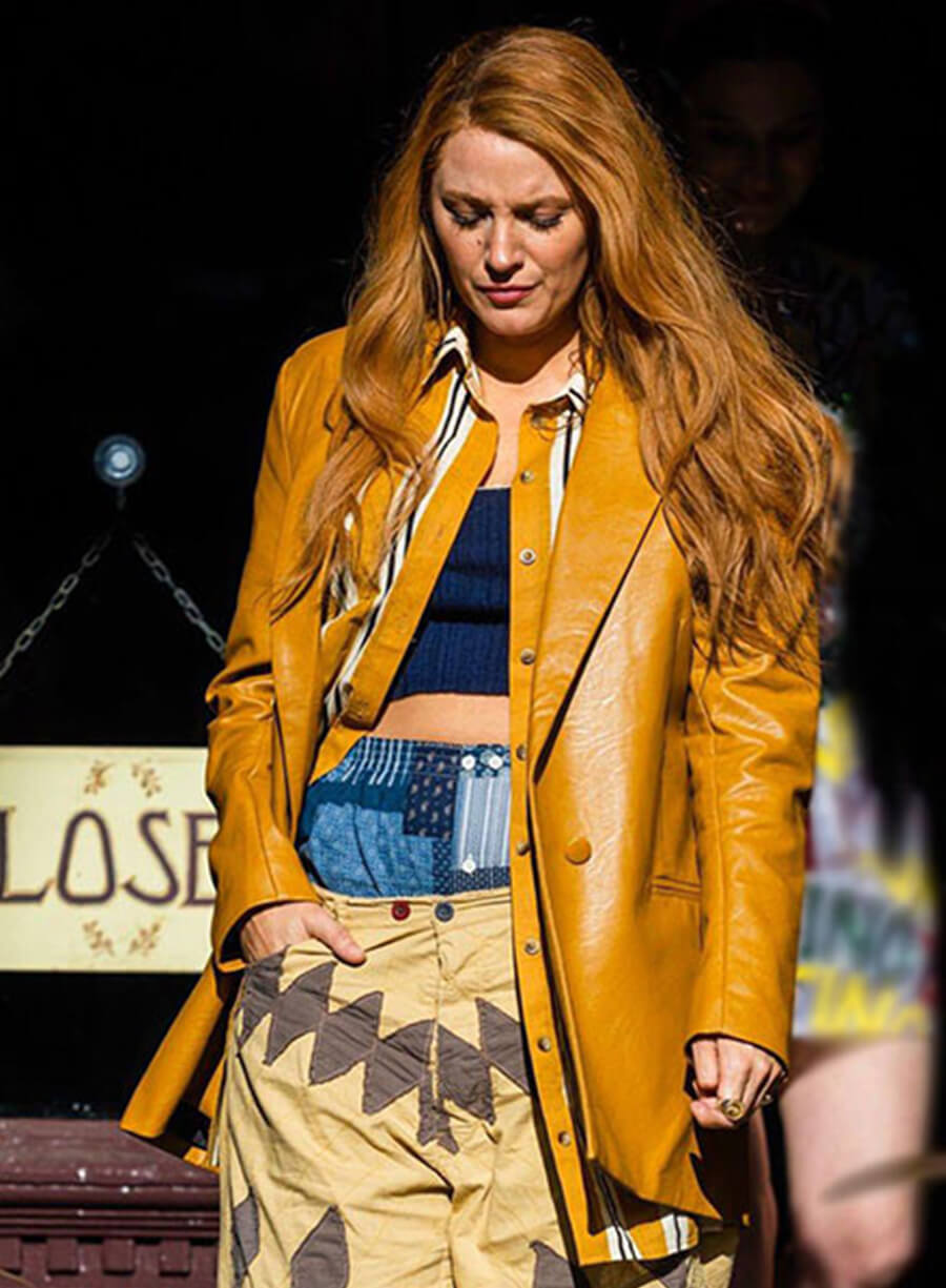 Lily Bloom It Ends With Us Leather Trench Coat