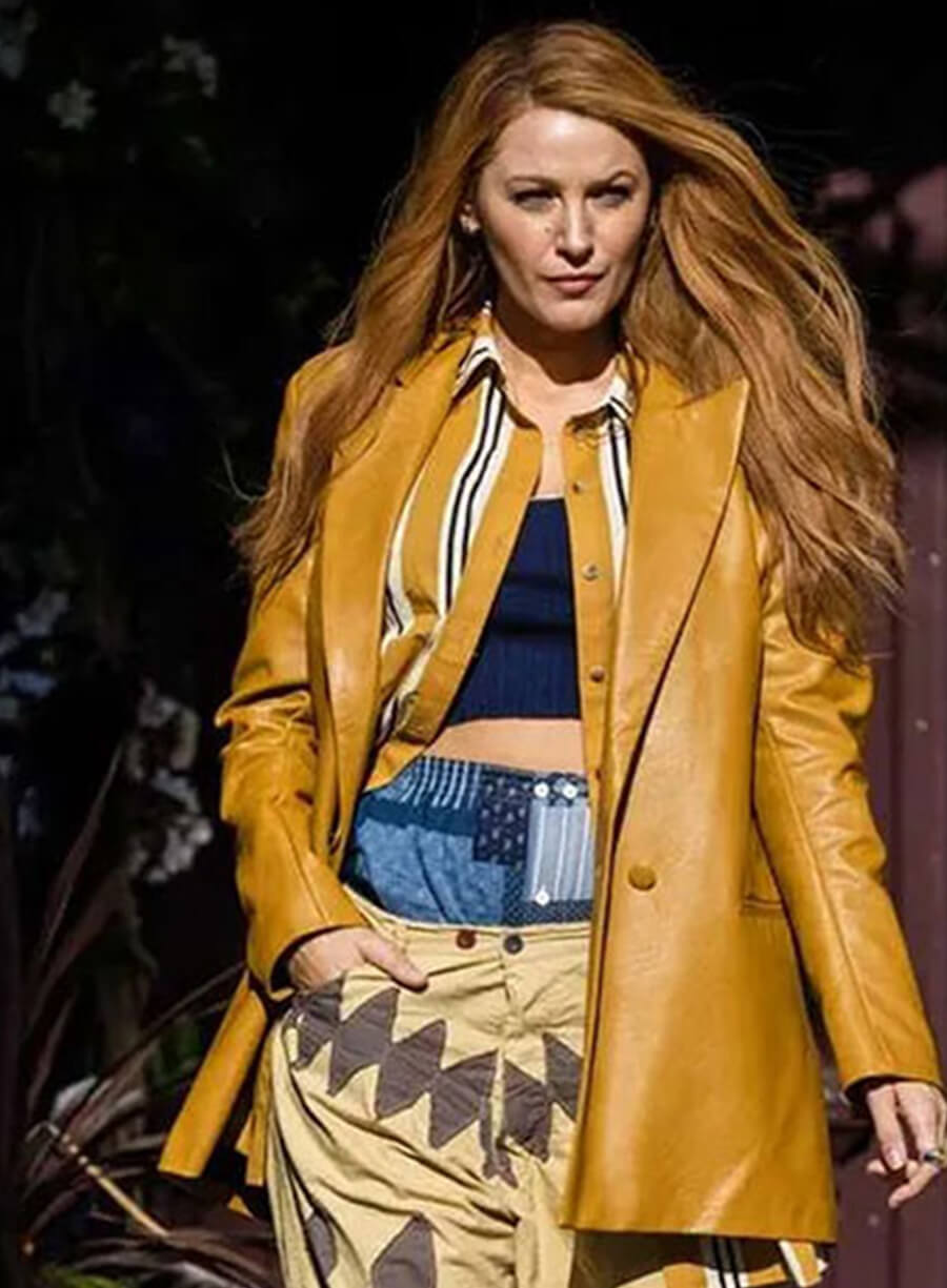Lily Bloom It Ends With Us Leather Trench Coat