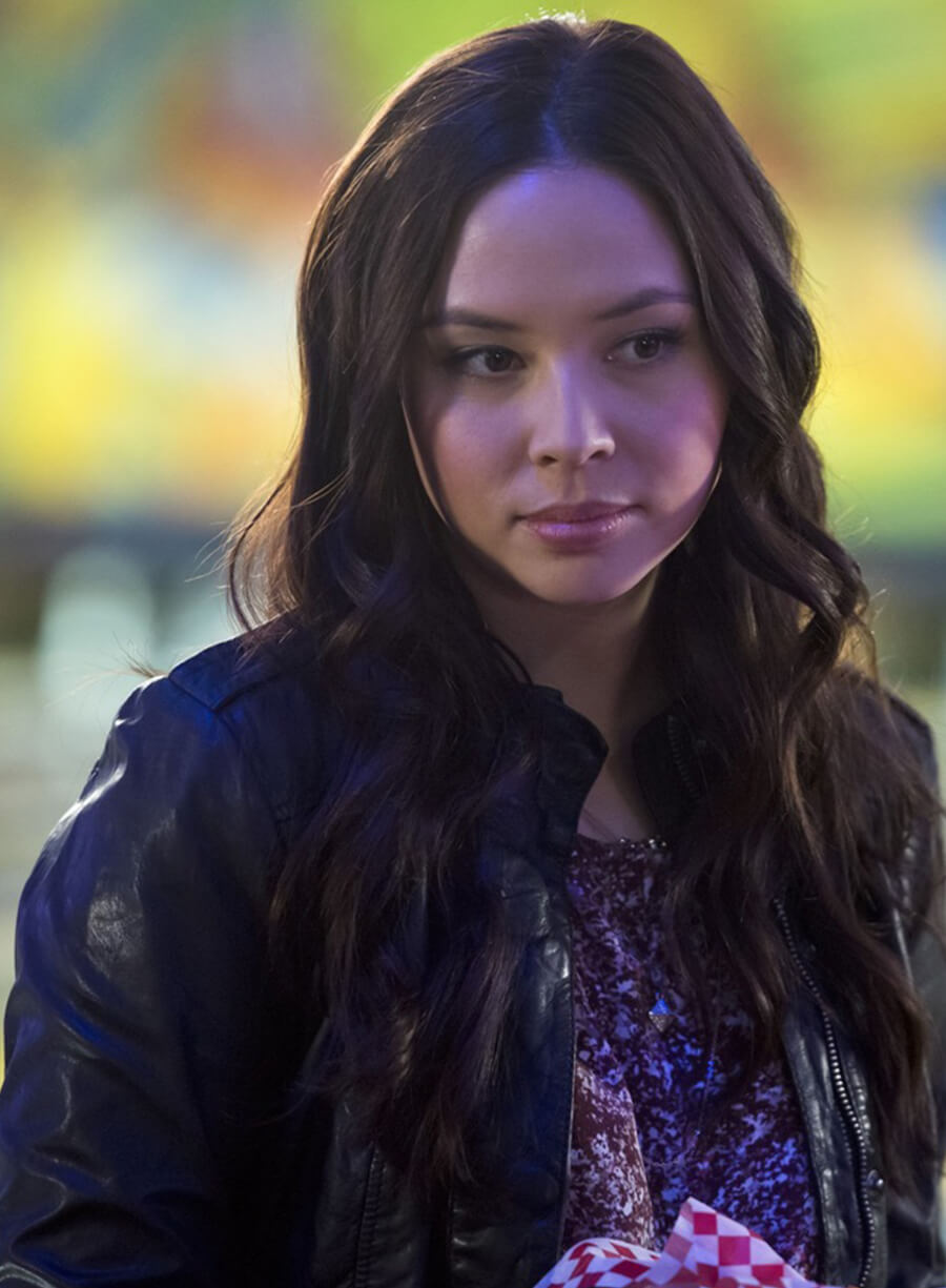 Linda Park The Flash Black Leather Jacket