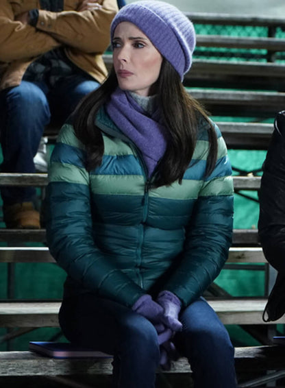 Lois Lane Superman & Lois Green Puffer Jacket