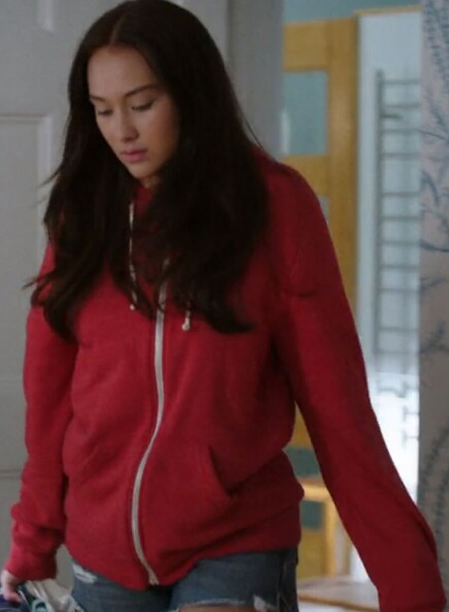 Lola Tung Belly The Summer I Turned Pretty Red Hoodie
