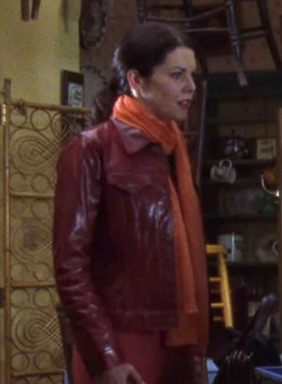 Lorelai Gilmore Gilmore Girls Maroon Leather Jacket