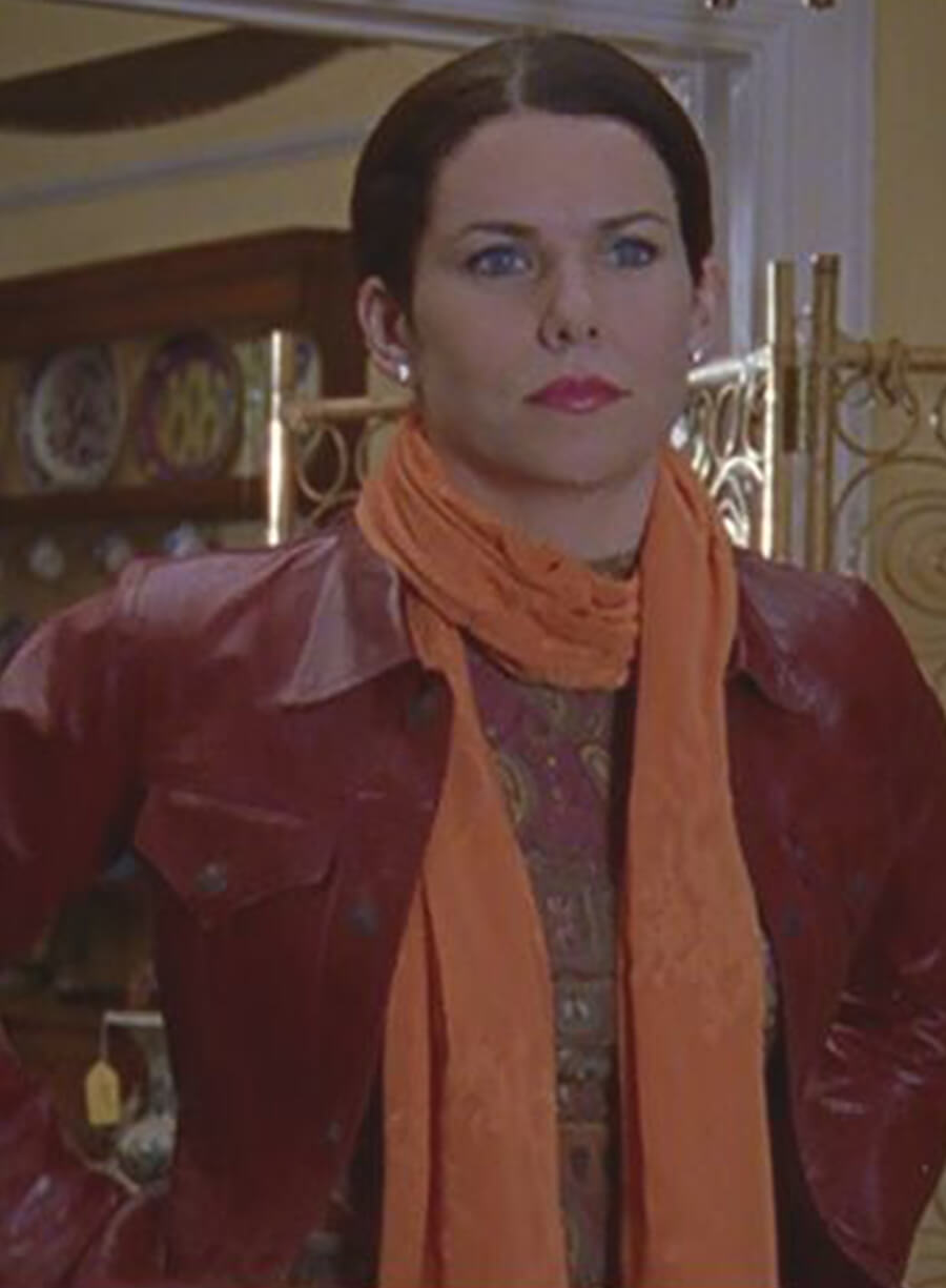 Lorelai Gilmore Gilmore Girls Maroon Leather Jacket
