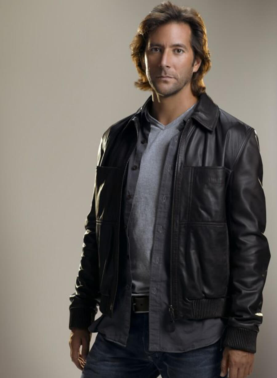 Lost Tv Series Josh Holloway Black Leather Jacket