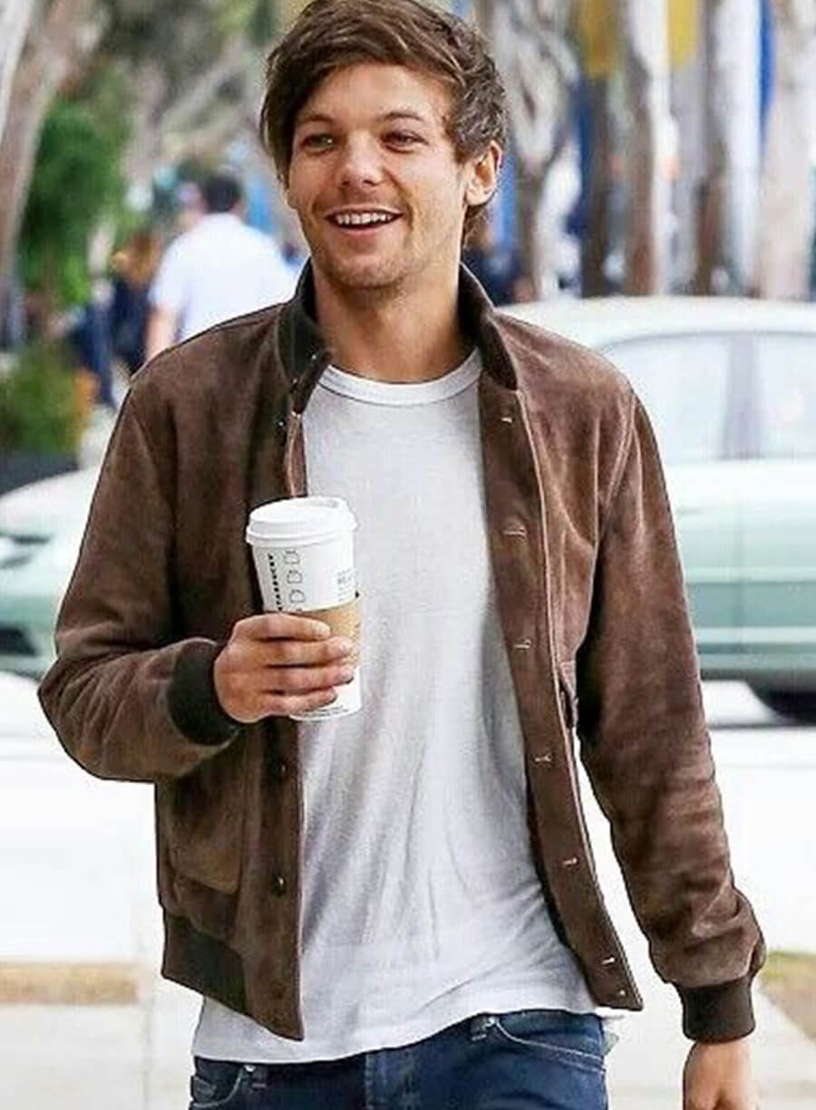 Louis Tomlinson Brown Leather Jacket