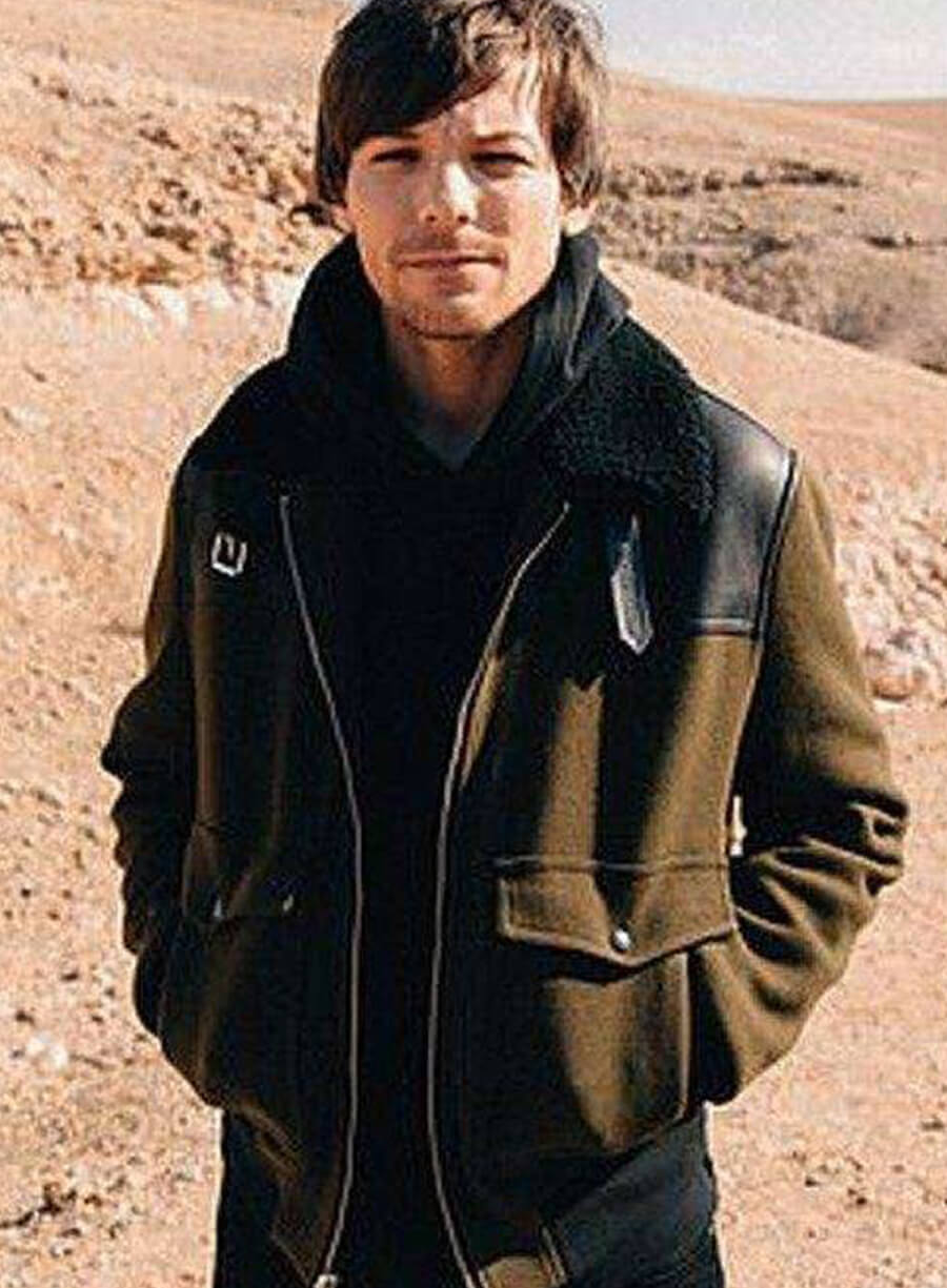 Louis Tomlinson Brown Wool Jacket