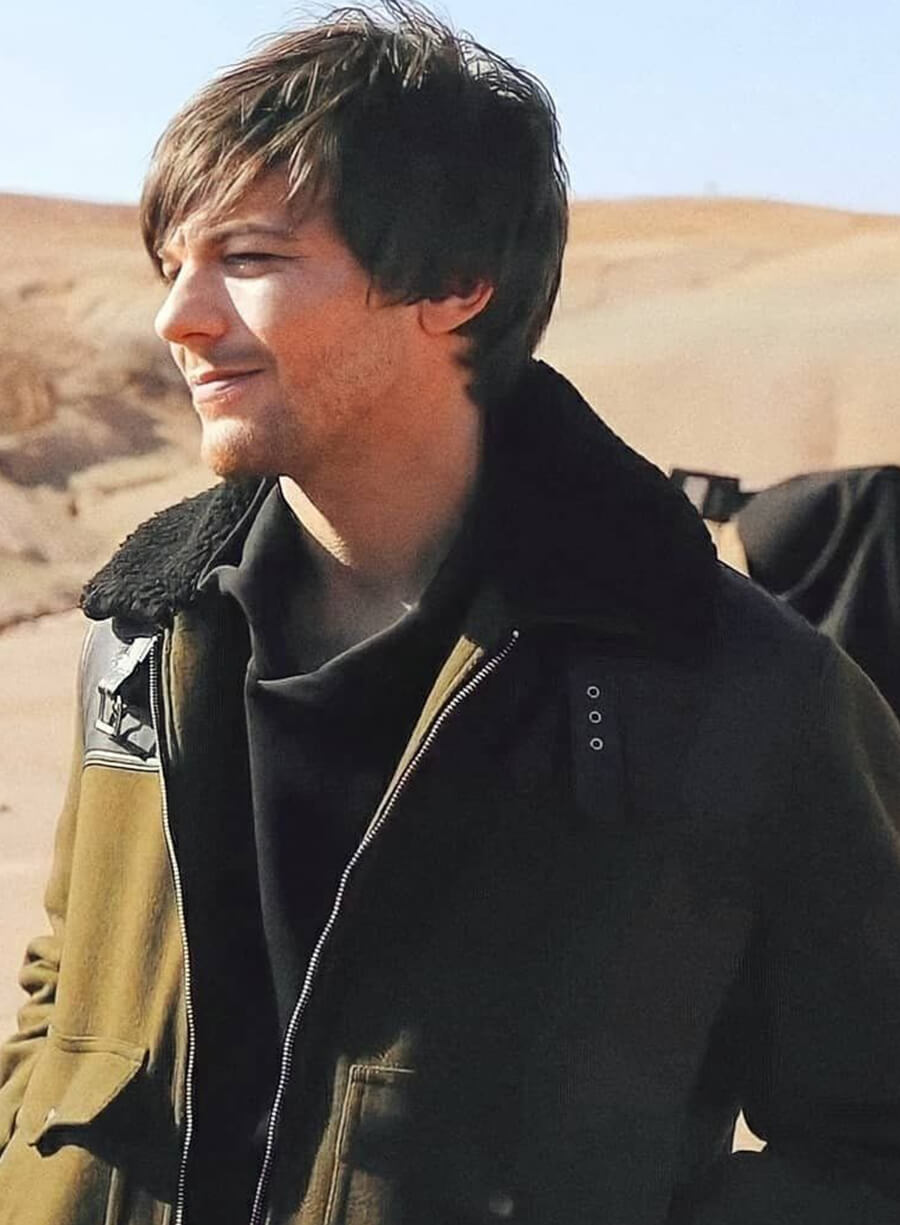 Louis Tomlinson Brown Wool Jacket