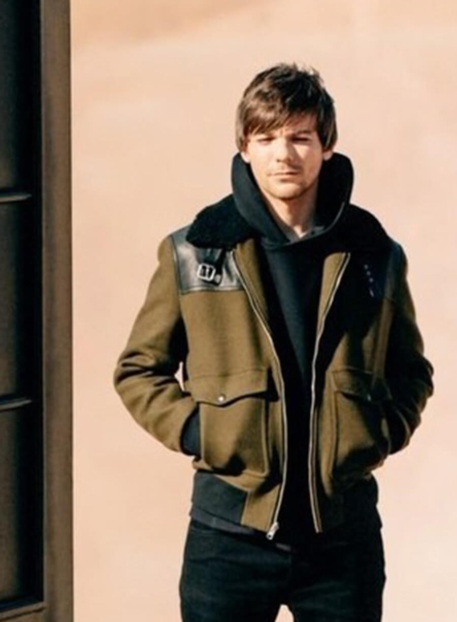 Louis Tomlinson Brown Wool Jacket