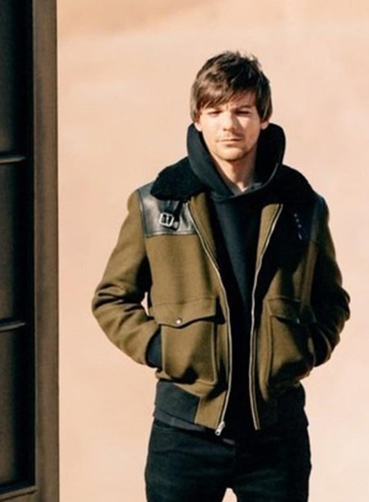 Louis Tomlinson Brown Wool Jacket