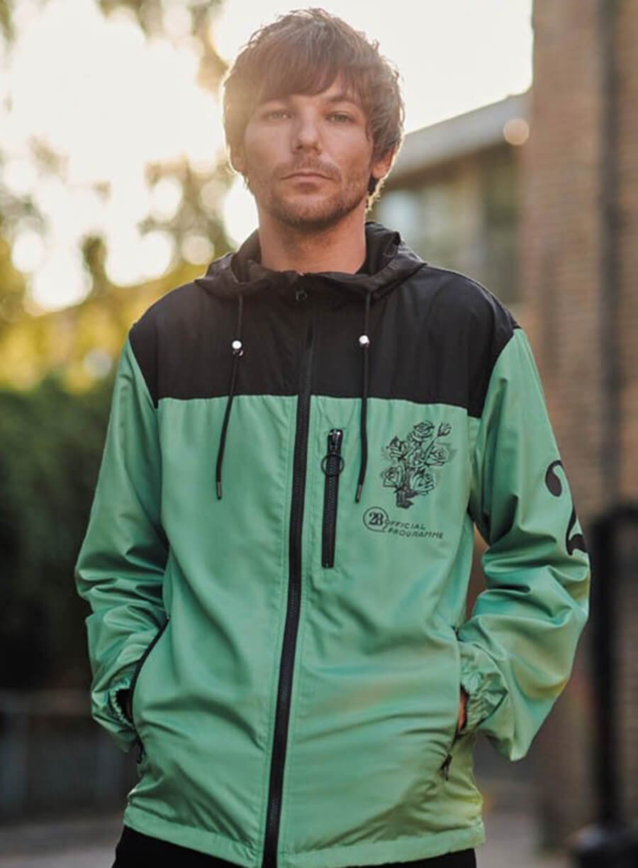 Louis Tomlinson Green Windbreaker Jacket