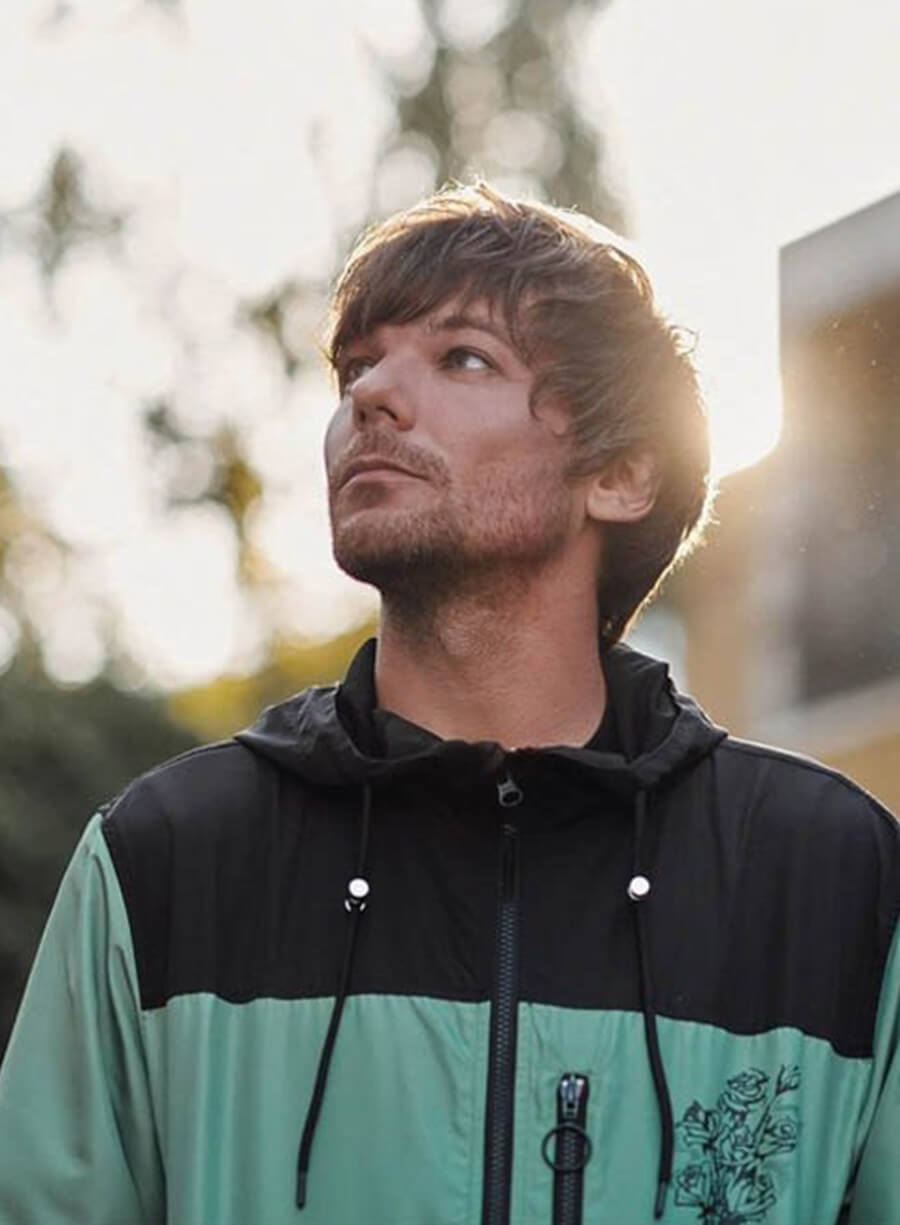 Louis Tomlinson Green Windbreaker Jacket