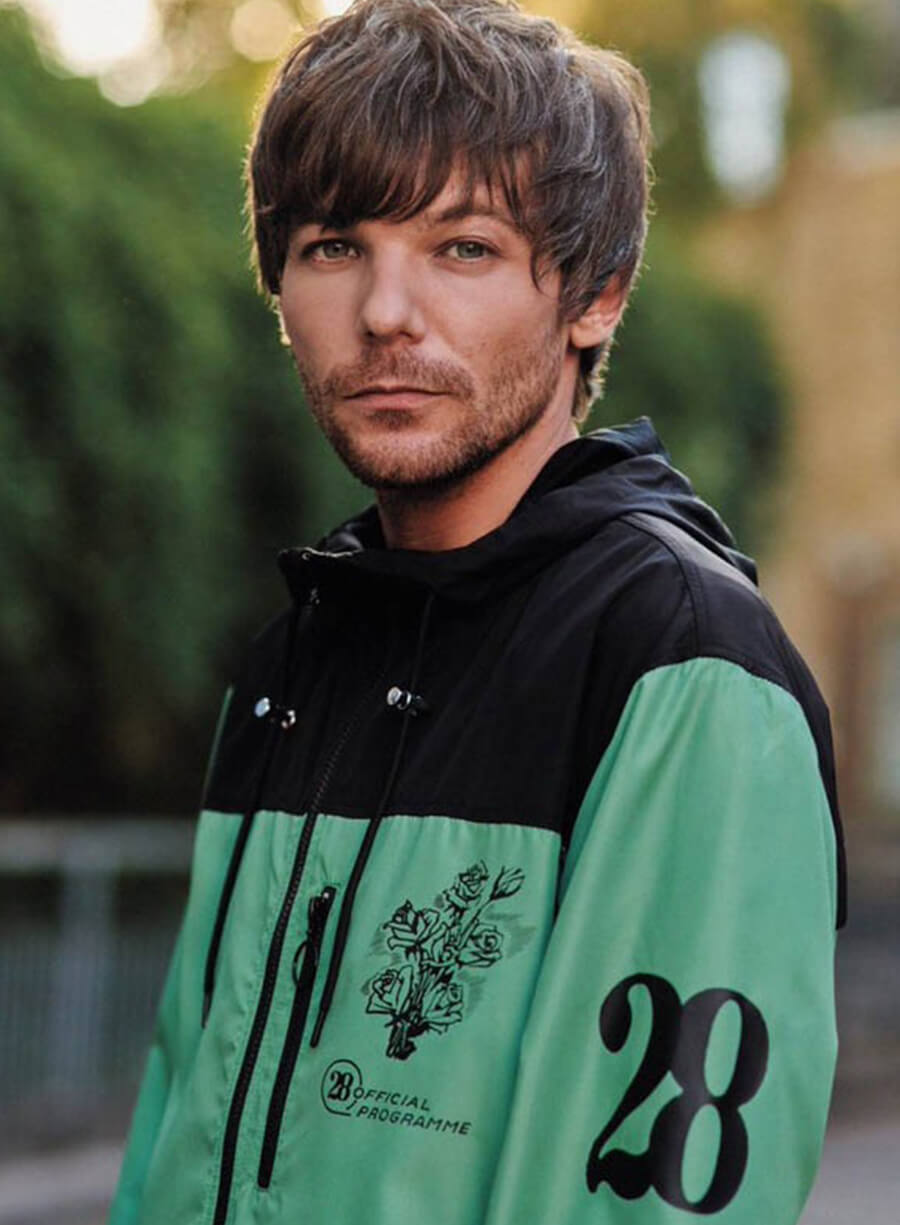 Louis Tomlinson Green Windbreaker Jacket