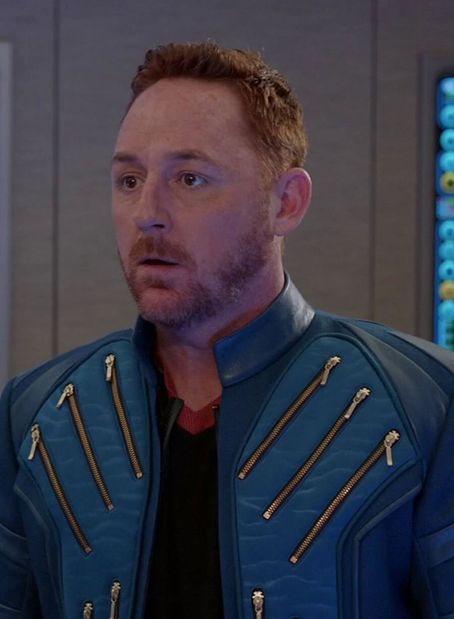 Lt. Gordon Malloy The Orville Leather Jacket