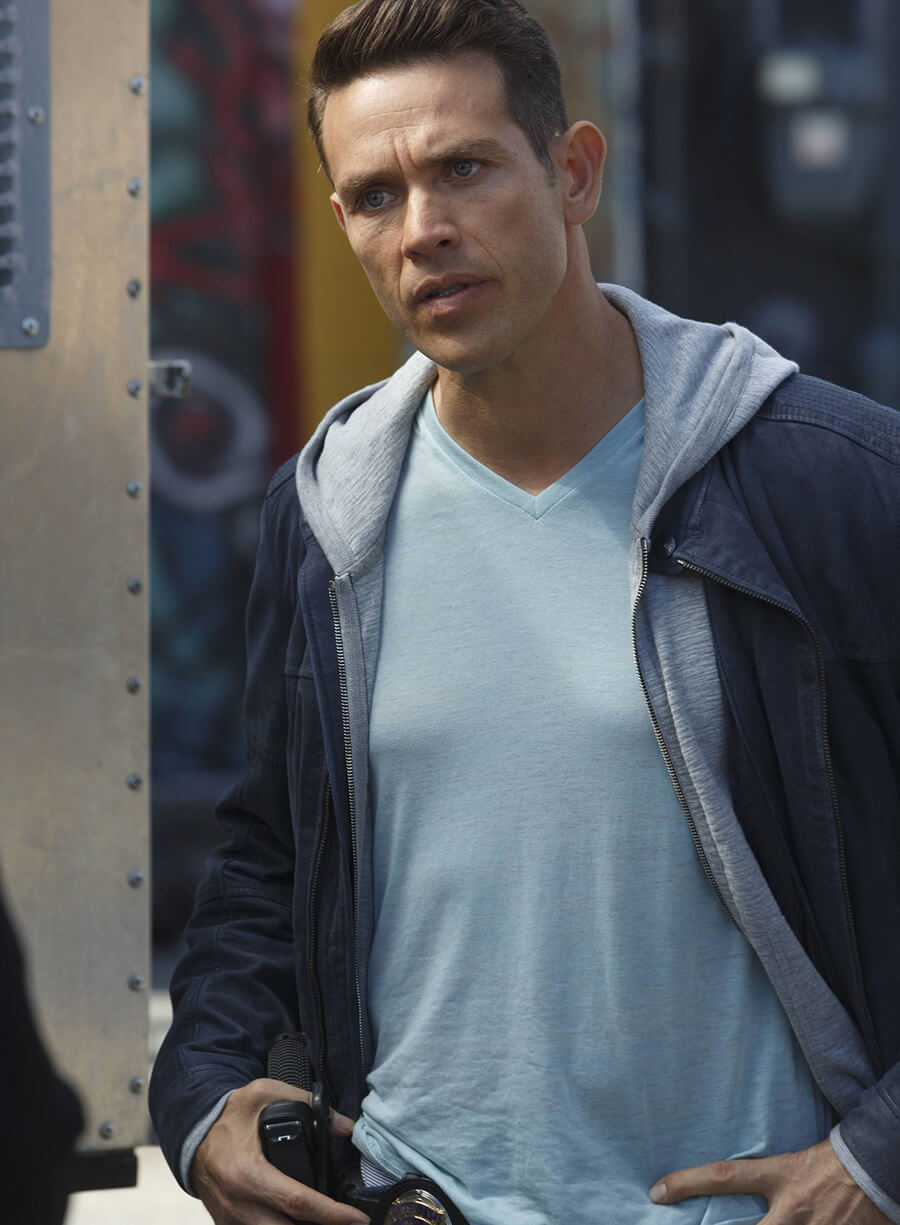 Lucifer S02 Kevin Alejandro Dan Blue Cotton Jacket