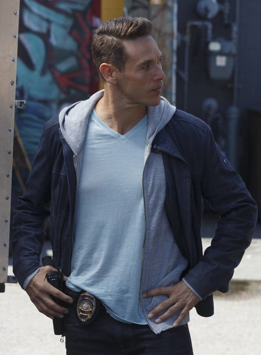 Lucifer S02 Kevin Alejandro Dan Blue Cotton Jacket