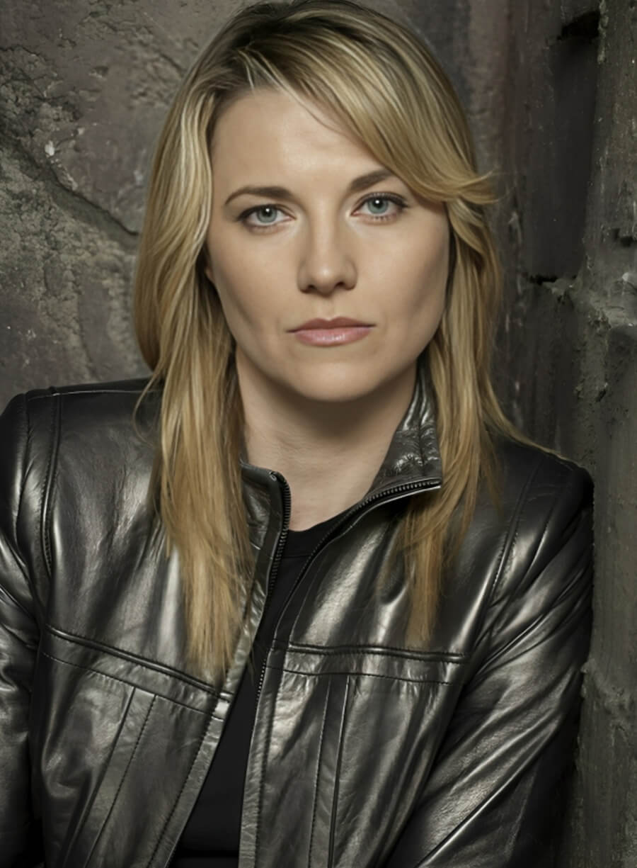 Lucky Lawless Battlestar Galactia Black Leather Jacket