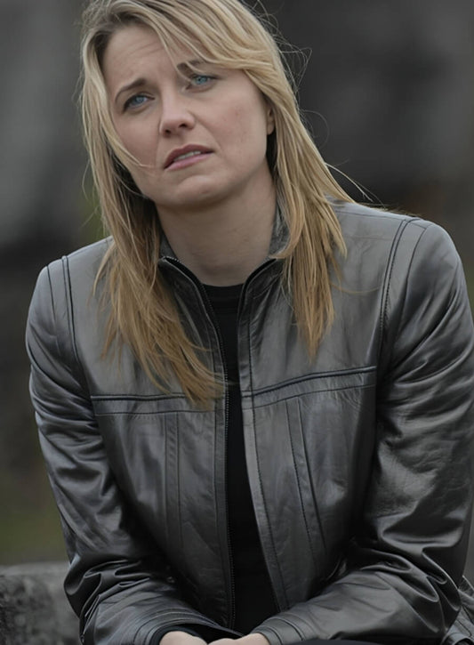 Lucky Lawless Battlestar Galactia Black Leather Jacket