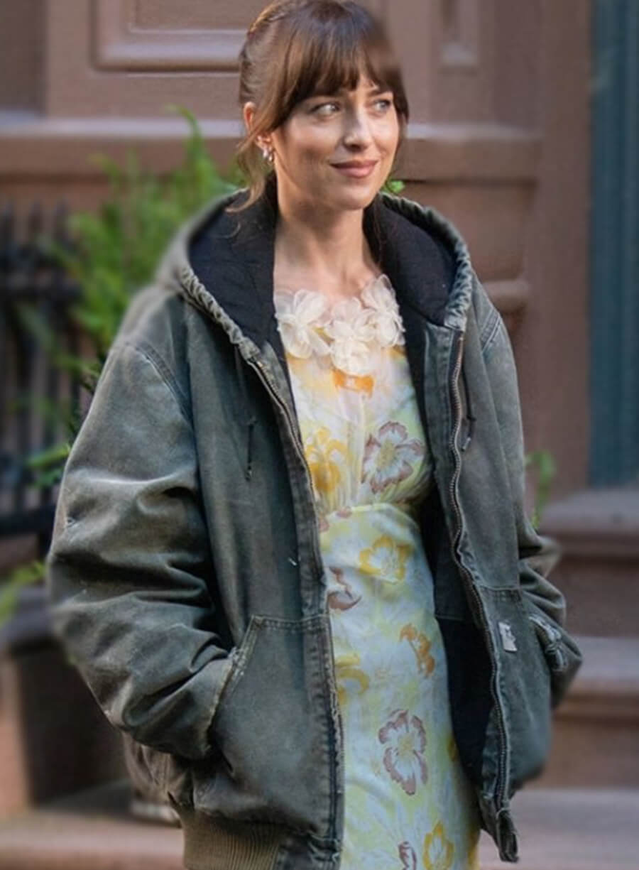 Lucy Mason Materialists Grey Hooded Jacket