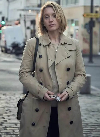 Ludivine Sagnier Lupin Long Trench Coat
