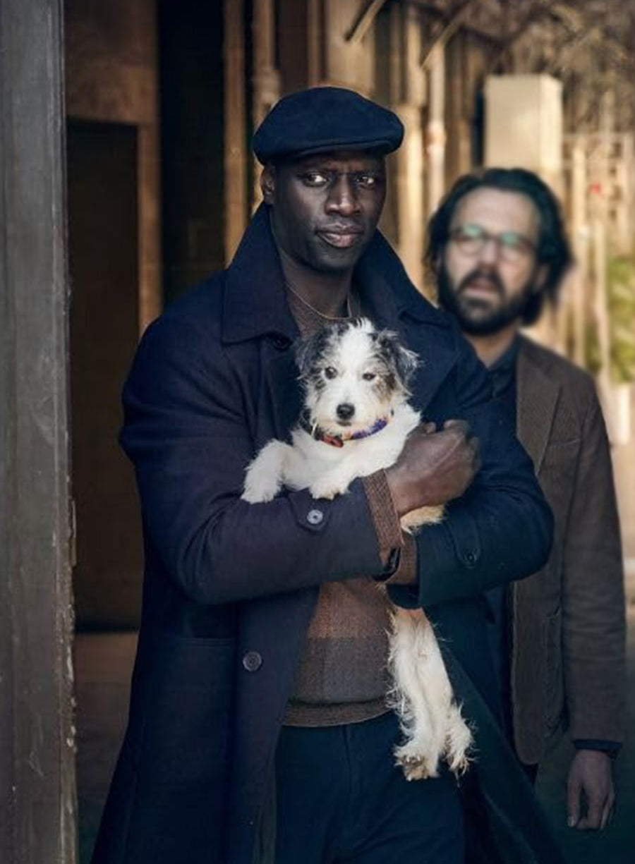 Lupin Assane Diop Black Long Coat