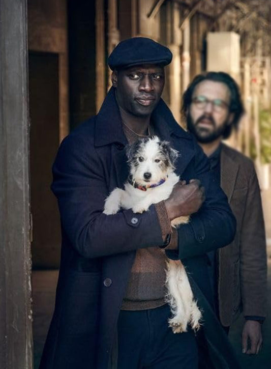 Lupin Assane Diop Black Long Coat