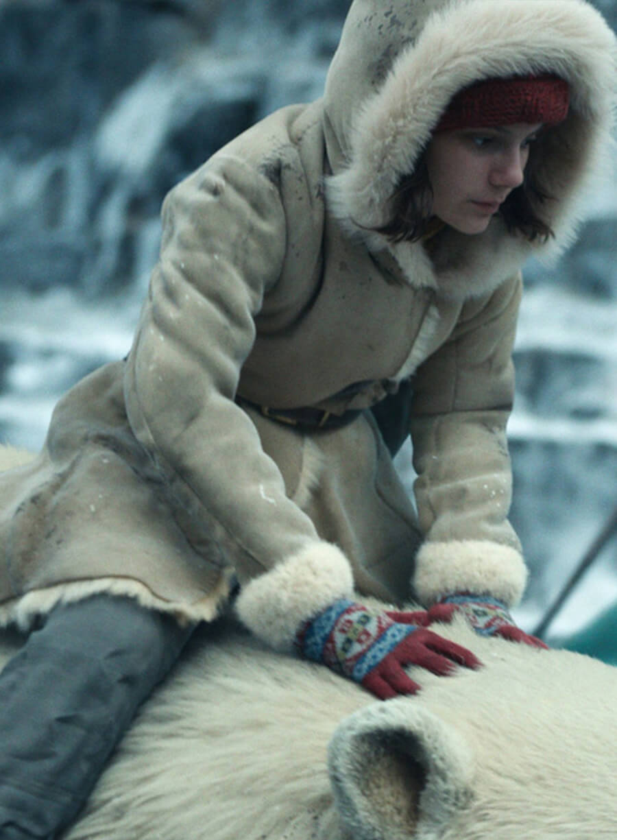 Lyra Belacqua His Dark Materials Beige Shearling Coat