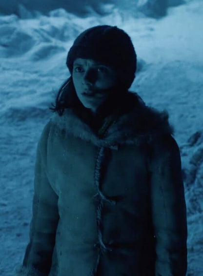 Lyra Belacqua His Dark Materials Beige Shearling Coat