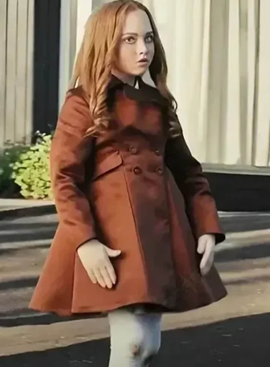 M3GAN Amie Donald Brown Coat