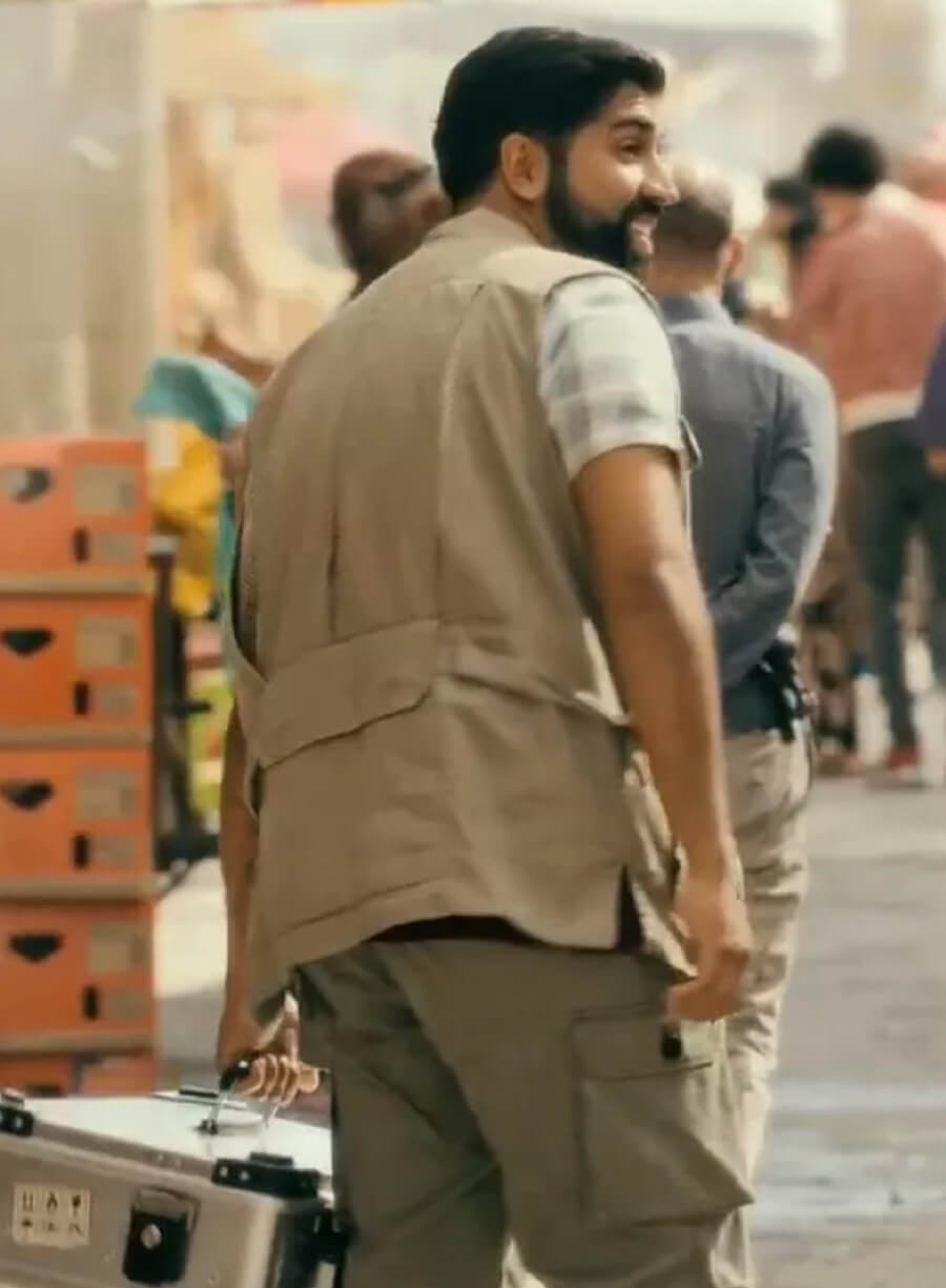 Maanuv Thiara Prime Target Beige Cotton Vest