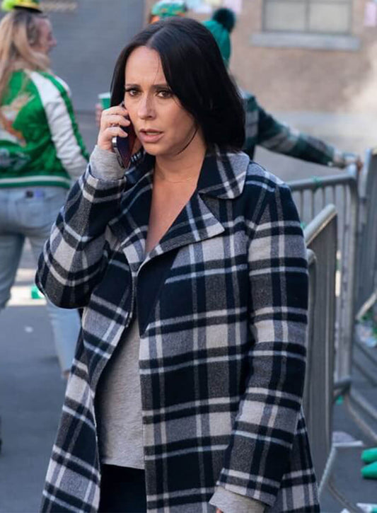 Maddie Kendall 9-1-1  Plaid Coat