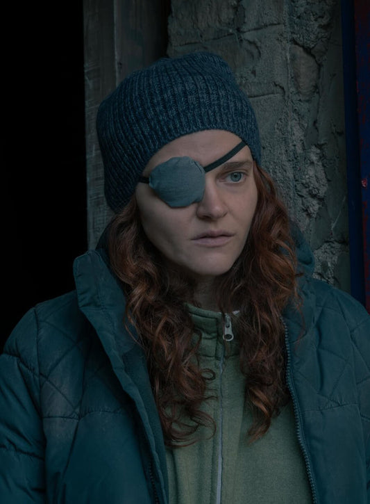 Madeline Brewer The Handmaid's Tale Blue Jacket
